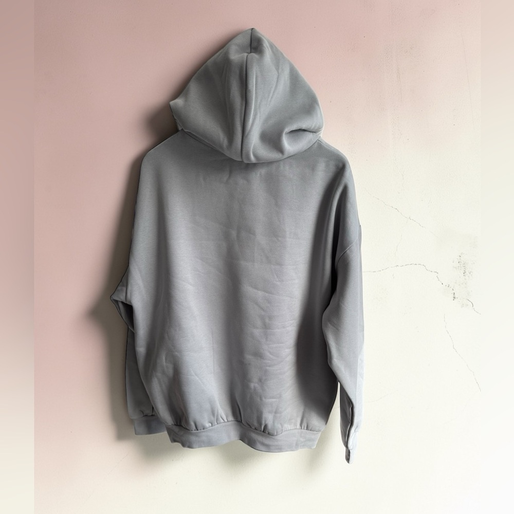 Essentials Gray Hoodie with Red Print - Picture 4 of 9